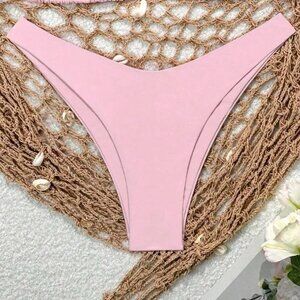 SHEIN Women's Pink Bikini-and-tankini-bottoms